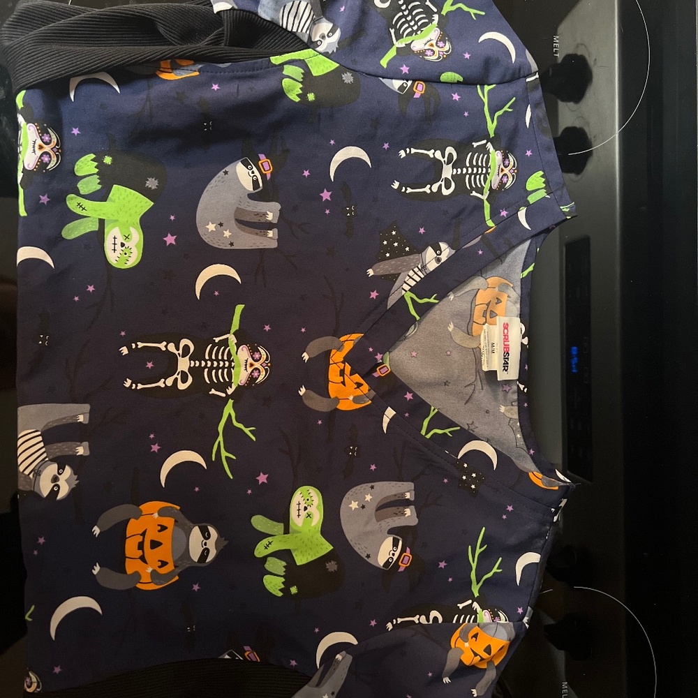 Sloth Halloween Scrubs